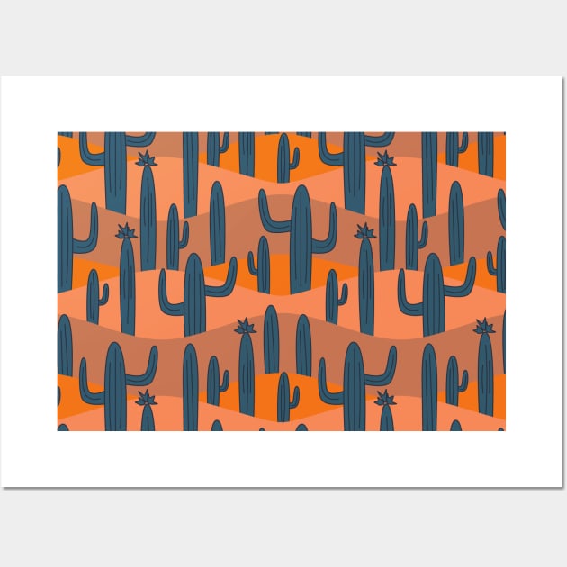 Saguaro Cactus (Misty) Wall Art by Cascade Patterns